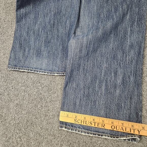 Y2K Hugo Boss Texas Jeans 32x32‎ Blue Denim Relaxed Straight Leg Medium Wash - Picture 8 of 8